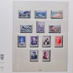 Collection timbres de France 1950-1969 neufs** complet en album Lindner.