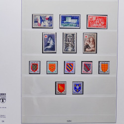 Collection timbres de France 1950-1969 neufs** complet en album Lindner.