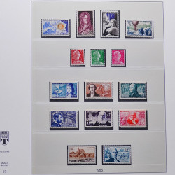 Collection timbres de France 1950-1969 neufs** complet en album Lindner.