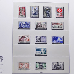 Collection timbres de France 1950-1969 neufs** complet en album Lindner.