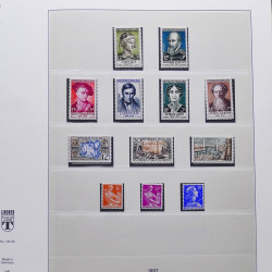Collection timbres de France 1950-1969 neufs** complet en album Lindner.