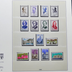Collection timbres de France 1950-1969 neufs** complet en album Lindner.