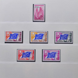 Collection timbres de France 1950-1969 neufs** complet en album Lindner.