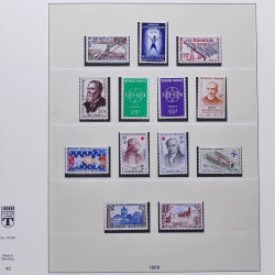 Collection timbres de France 1950-1969 neufs** complet en album Lindner.