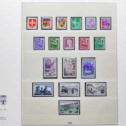 Collection timbres de France 1950-1969 neufs** complet en album Lindner.