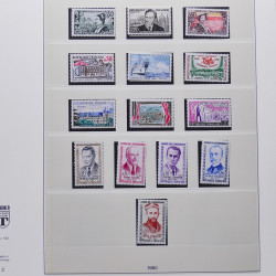 Collection timbres de France 1950-1969 neufs** complet en album Lindner.