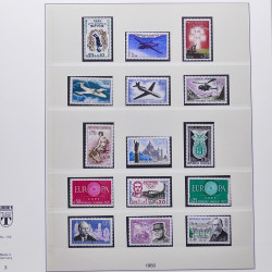 Collection timbres de France 1950-1969 neufs** complet en album Lindner.