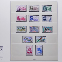Collection timbres de France 1950-1969 neufs** complet en album Lindner.