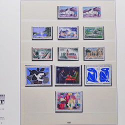 Collection timbres de France 1950-1969 neufs** complet en album Lindner.