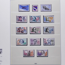 Collection timbres de France 1950-1969 neufs** complet en album Lindner.