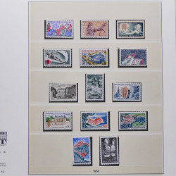 Collection timbres de France 1950-1969 neufs** complet en album Lindner.