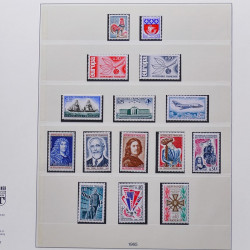 Collection timbres de France 1950-1969 neufs** complet en album Lindner.
