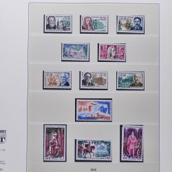Collection timbres de France 1950-1969 neufs** complet en album Lindner.