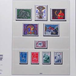 Collection timbres de France 1950-1969 neufs** complet en album Lindner.