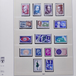 Collection timbres de France 1950-1969 neufs** complet en album Lindner.