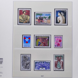 Collection timbres de France 1950-1969 neufs** complet en album Lindner.