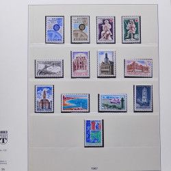 Collection timbres de France 1950-1969 neufs** complet en album Lindner.