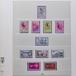 Collection timbres de France 1950-1969 neufs** complet en album Lindner.