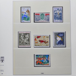 Collection timbres de France 1950-1969 neufs** complet en album Lindner.