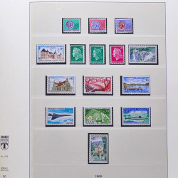 Collection timbres de France 1950-1969 neufs** complet en album Lindner.