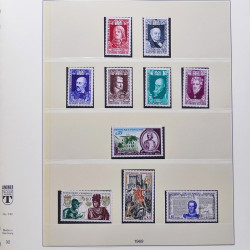 Collection timbres de France 1950-1969 neufs** complet en album Lindner.