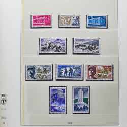Collection timbres de France 1950-1969 neufs** complet en album Lindner.