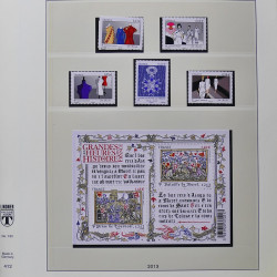 Collection timbres de France 2013-2014 neufs** complet en album Lindner.