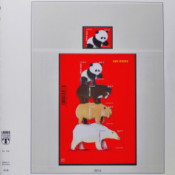 Collection timbres de France 2013-2014 neufs** complet en album Lindner.