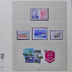 Collection timbres de France 2013-2014 neufs** complet en album Lindner.