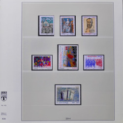 Collection timbres de France 2013-2014 neufs** complet en album Lindner.