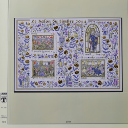 Collection timbres de France 2013-2014 neufs** complet en album Lindner.