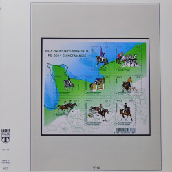 Collection timbres de France 2013-2014 neufs** complet en album Lindner.