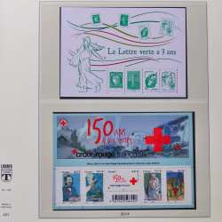 Collection timbres de France 2013-2014 neufs** complet en album Lindner.