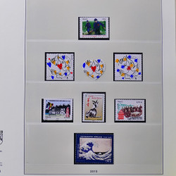 Collection timbres de France 2015-2016 neufs** complet en album Lindner.