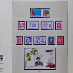 Collection timbres de France 2015-2016 neufs** complet en album Lindner.