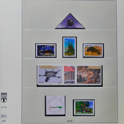 Collection timbres de France 2015-2016 neufs** complet en album Lindner.