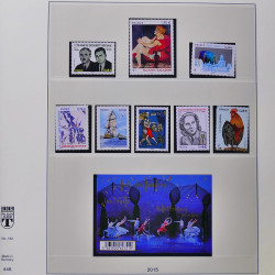 Collection timbres de France 2015-2016 neufs** complet en album Lindner.