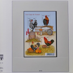 Collection timbres de France 2015-2016 neufs** complet en album Lindner.
