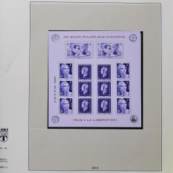 Collection timbres de France 2015-2016 neufs** complet en album Lindner.
