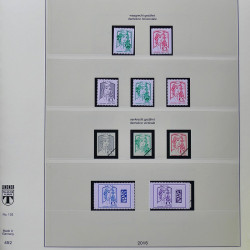 Collection timbres de France 2015-2016 neufs** complet en album Lindner.
