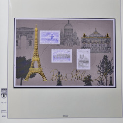 Collection timbres de France 2015-2016 neufs** complet en album Lindner.
