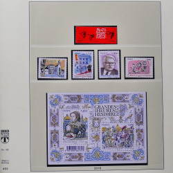 Collection timbres de France 2015-2016 neufs** complet en album Lindner.