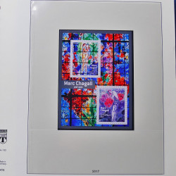 Collection timbres de France 2017-2018 neufs** complet en album Lindner.