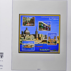 Collection timbres de France 2017-2018 neufs** complet en album Lindner.