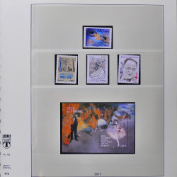 Collection timbres de France 2017-2018 neufs** complet en album Lindner.