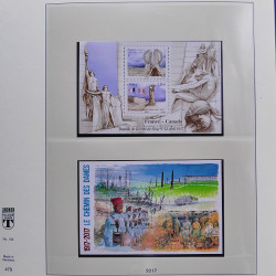 Collection timbres de France 2017-2018 neufs** complet en album Lindner.