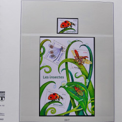 Collection timbres de France 2017-2018 neufs** complet en album Lindner.