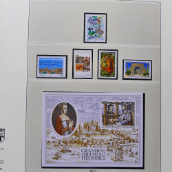 Collection timbres de France 2017-2018 neufs** complet en album Lindner.