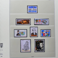 Collection timbres de France 2017-2018 neufs** complet en album Lindner.