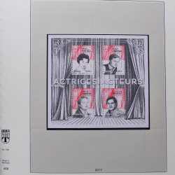 Collection timbres de France 2017-2018 neufs** complet en album Lindner.